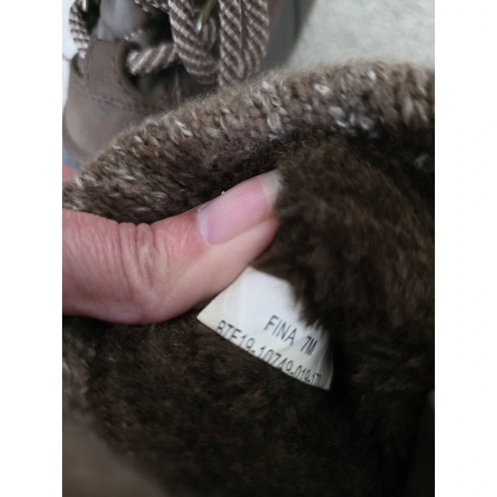Baretraps‎ Brown Quilted Knit Waterproof Duck Winter Boot 7M